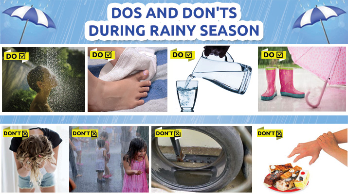 Dos and Don'ts to Take Care of Health during Rainy Season